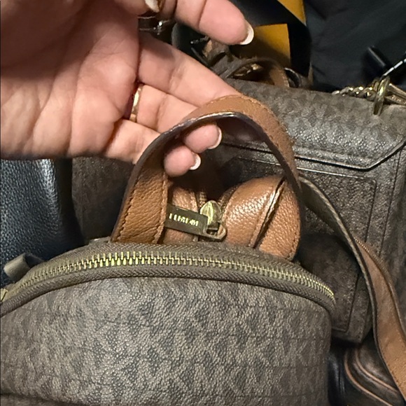 Michael Kors Signature Brown Backpack